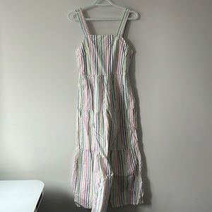 J crew factory stripe colour dress size 2